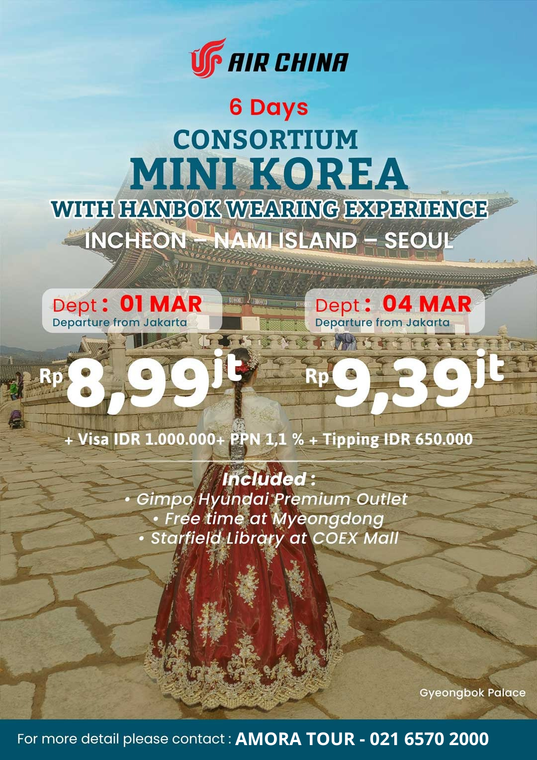 6D CONSORTIUM MINI KOREA WITH HANBOK WEARING EXPERIENCE